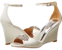 White Satin Badgley Mischka Harmony for Women (Size 6)