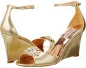 Platino Metallic Badgley Mischka Harmony II for Women (Size 8.5)