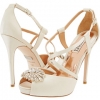 Ivory Satin Badgley Mischka Hilary for Women (Size 9.5)