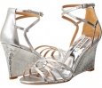 Silver Metallic Badgley Mischka Hedy II for Women (Size 10)