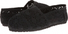 Black Crochet Esprit Toso for Women (Size 7.5)