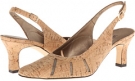 Natural Cork/Beige Mesh Vaneli Mazelia for Women (Size 4)