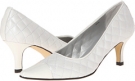 White Pearl Quilted Nappa Vaneli Laurus for Women (Size 6.5)