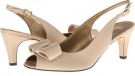 Champagne Satin Vaneli Malpha for Women (Size 7.5)