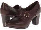 Brown Leather Clarks England Brynn Poppy for Women (Size 6.5)