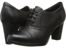 Black Leather Clarks England Brynn Marina for Women (Size 6)