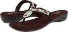 Chocolate Suede Minnetonka Bisbee Thong for Women (Size 6)