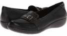 Black Leather Clarks England Ashland Neon for Women (Size 5)