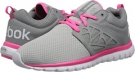 Steel/Flat Grey/Solar Pink/White Reebok Sublite Authentic for Women (Size 5.5)