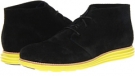 Black Suede/Volt Cole Haan LunarGrand Chukka for Men (Size 14)