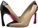 Nude/Black Patent Paris Hilton Joya for Women (Size 11)