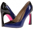 Royal Blue/Black Patent Paris Hilton Joya for Women (Size 6)