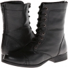 Black Leather Steve Madden P-Kombat for Women (Size 5.5)