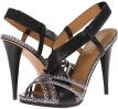 Black/Grey Leather Nine West Allysse for Women (Size 8)