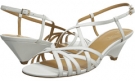 White Leather Nine West Beseech for Women (Size 8)