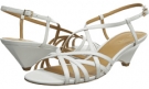 White Leather Nine West Beseech for Women (Size 6)