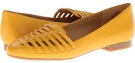 Yellow Leather Nine West Liam for Women (Size 5.5)