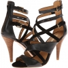 Black/Black Leather Nine West Luigi for Women (Size 9.5)