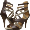 Brown/Taup Leather Nine West Luigi for Women (Size 8.5)