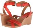 Orange Leather Nine West Ellianna for Women (Size 8.5)