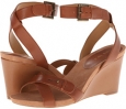 Cognac Leather Nine West Ellianna for Women (Size 5)