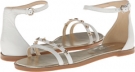 White Leather Nine West Kiki for Women (Size 5)