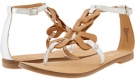 Silver/Natural Synthetic Nine West Saddie for Women (Size 9)