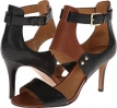 Black/Dark Brown Leather Nine West Izzywizzy for Women (Size 9)