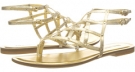 Gold Metallic Nine West Plaidperfect for Women (Size 5.5)