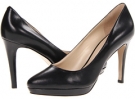 Black Leather Nine West Beautie for Women (Size 10)