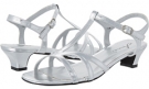 Silver Smooth Faille Annie Edie for Women (Size 13)