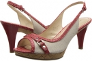 Natural/Red Fabric Nine West Kylie for Women (Size 6.5)