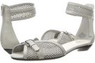 Silver Leather Nine West Zarza for Women (Size 5.5)