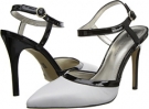 Black/White Leather Anne Klein Wanetta for Women (Size 10)