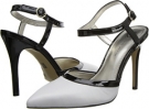 Black/White Leather Anne Klein Wanetta for Women (Size 6.5)