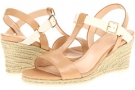 Sandstone/Ivory Patent Cole Haan Elizabeth Wedge for Women (Size 11)