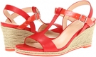 Cherry Tomato/Orange Pop Patent Cole Haan Elizabeth Wedge for Women (Size 10)