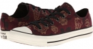 Burgundy Converse Chuck Taylor All Star Winter Floral Ox for Women (Size 7.5)