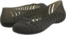Black/Black Cow Silk Crocs Adrina Flat II for Women (Size 11)