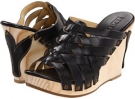 Black Burnished Bed Stu Gloria for Women (Size 9)