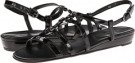 Black Smack Metallic Patent/Black Mop Trims Vaneli Barvara for Women (Size 4)