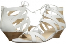 White Leather Nine West Hylda for Women (Size 6.5)