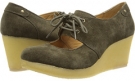 Olive Corduroy Fabric Clarks England Vogue Tulip for Women (Size 10)