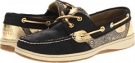 Black/Gold Damask Floral Sperry Top-Sider Bluefish 2-Eye for Women (Size 5.5)