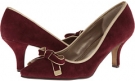 Red Kid Suede Metallic Adrienne Vittadini Hereford for Women (Size 6)