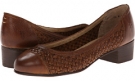 Cognac Frye Carson Woven Heel for Women (Size 7)