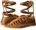 Camel Nubuck Frye Holly Gladiator for Women (Size 6)