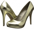 Gold Metallic PU Michael Antonio Love Me Metallic 2 for Women (Size 6)