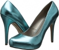 Teal Metallic PU Michael Antonio Love Me Metallic 2 for Women (Size 6)