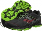 Black/Red/Green Saucony Grid Excusion TR7 for Men (Size 10)